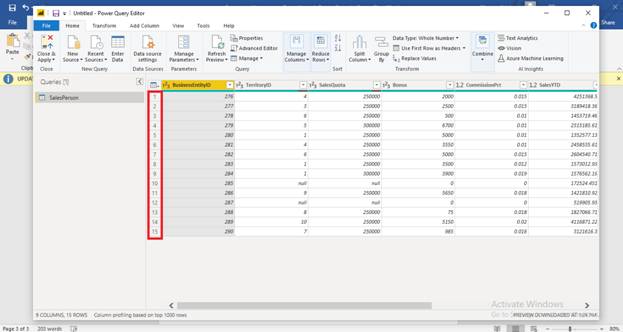 Removing Unnecessary Rows Using Power Query In Power BI